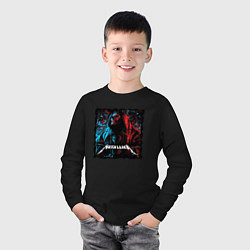 Лонгслив хлопковый детский METALLICA ROCK STYLE, цвет: черный — фото 2