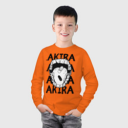 Лонгслив хлопковый детский AKIRA, цвет: оранжевый — фото 2