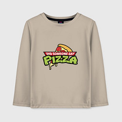 Детский лонгслив Say Pizza