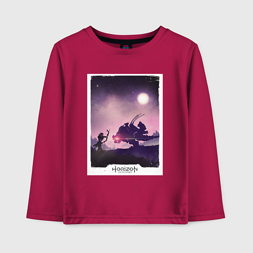 Детский лонгслив Horizon fight / Маджента – фото 1