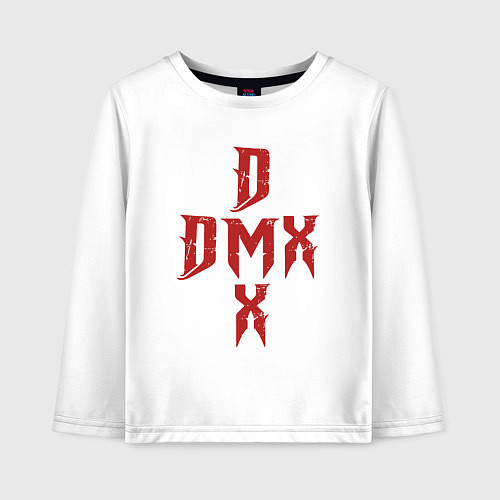 Детский лонгслив DMX Cross / Белый – фото 1