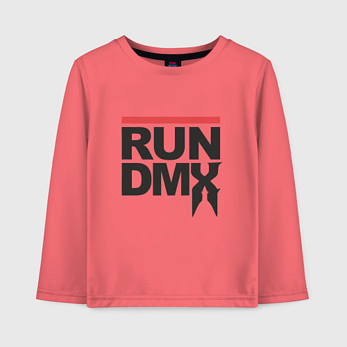 Детский лонгслив RUN DMX / Коралловый – фото 1