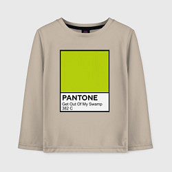 Лонгслив хлопковый детский Shrek: Pantone Color, цвет: миндальный