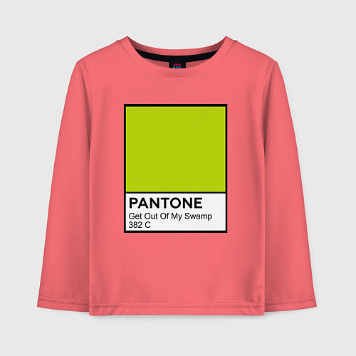 Детский лонгслив Shrek: Pantone Color / Коралловый – фото 1