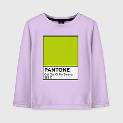 Лонгслив хлопковый детский Shrek: Pantone Color, цвет: лаванда