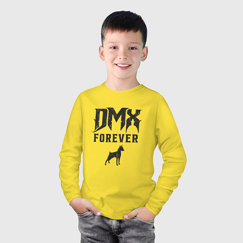 Детский лонгслив DMX Forever / Желтый – фото 3