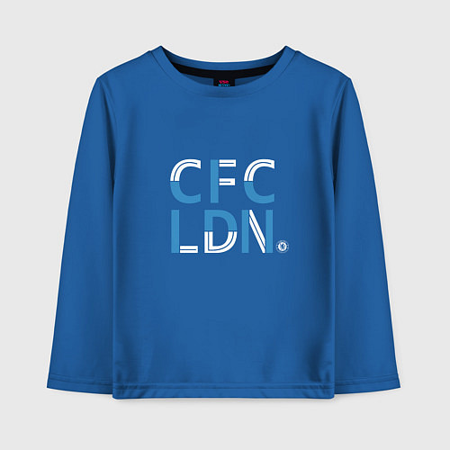 Детский лонгслив FC Chelsea CFC London 202122 / Синий – фото 1