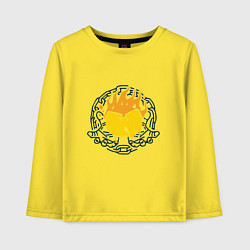 Лонгслив хлопковый детский Wu-Tang Fire, цвет: желтый
