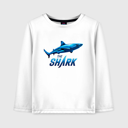 Детский лонгслив Акула The Shark / Белый – фото 1