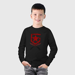 Лонгслив хлопковый детский Gambit Gaming Crimson web style 202122 Кровавая па, цвет: черный — фото 2