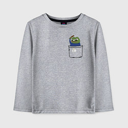 Лонгслив хлопковый детский Pepe simp, цвет: меланж