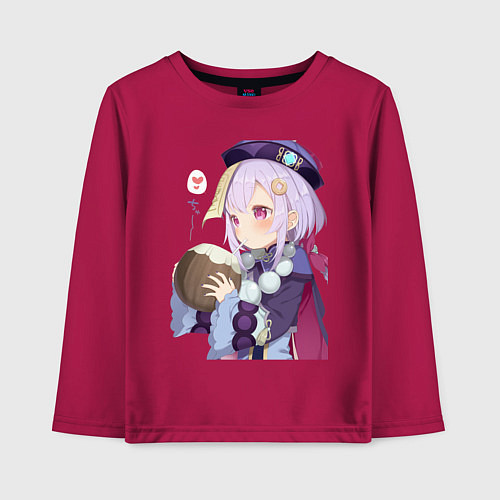 Детский лонгслив Ци Ци Кокосовое молоко / Маджента – фото 1