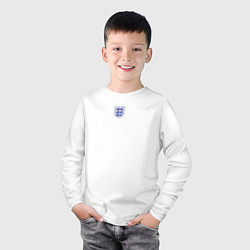 Лонгслив хлопковый детский Домашняя форма Сборной Англии, цвет: белый — фото 2