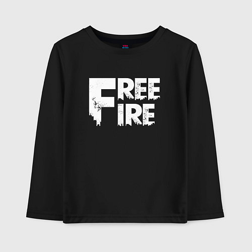 Детский лонгслив FREEFIRE FF WHITE LOGO Z / Черный – фото 1