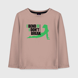 Детский лонгслив I Dont Break