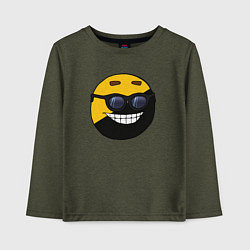 Лонгслив хлопковый детский Анкап, цвет: меланж-хаки