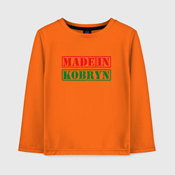 Лонгслив хлопковый детский Кобрин - Беларусь, цвет: оранжевый