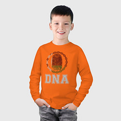 Лонгслив хлопковый детский Беларусь в ДНК, цвет: оранжевый — фото 2