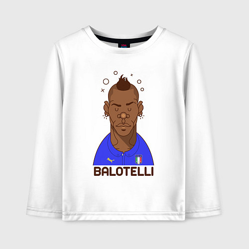 Детский лонгслив Balotelli / Белый – фото 1