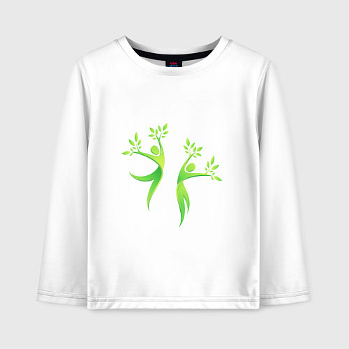 Детский лонгслив Мы вместе / Белый – фото 1