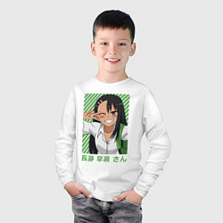 Лонгслив хлопковый детский Нагаторо Сан, цвет: белый — фото 2