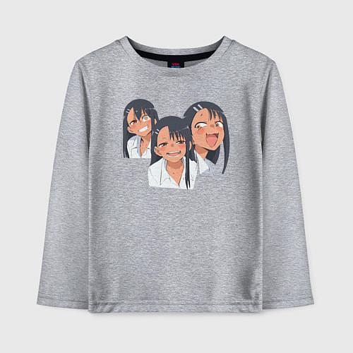 Детский лонгслив Nagatoro / Меланж – фото 1