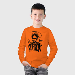 Лонгслив хлопковый детский ГОРШОК черт КиШ, цвет: оранжевый — фото 2