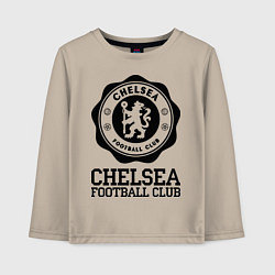 Лонгслив хлопковый детский Chelsea FC: Emblem, цвет: миндальный