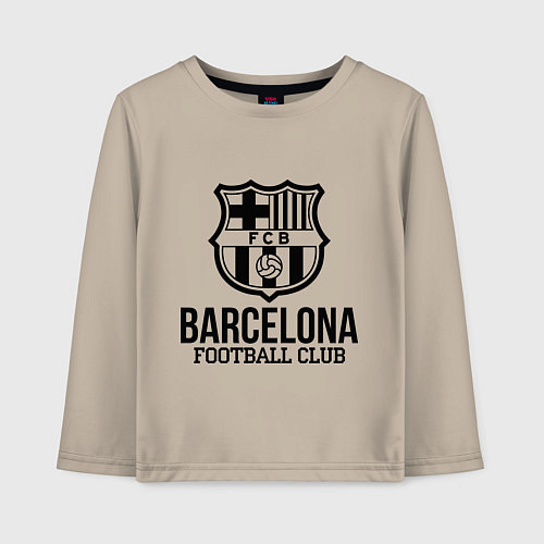 Детский лонгслив Barcelona FC / Миндальный – фото 1