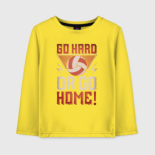 Детский лонгслив Go Hard / Желтый – фото 1