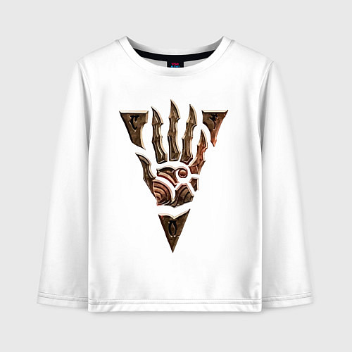 Детский лонгслив Символ Морровинда / Белый – фото 1