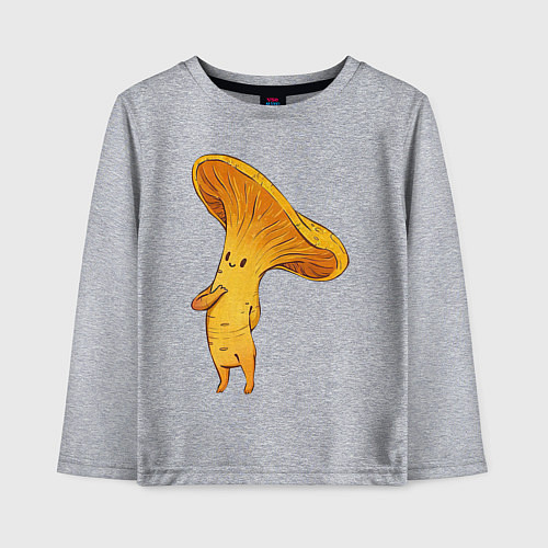 Детский лонгслив Лисичка / Меланж – фото 1
