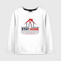 Детский лонгслив Stay Home