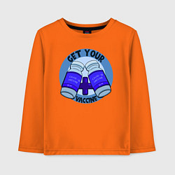 Детский лонгслив Get Your Caccine