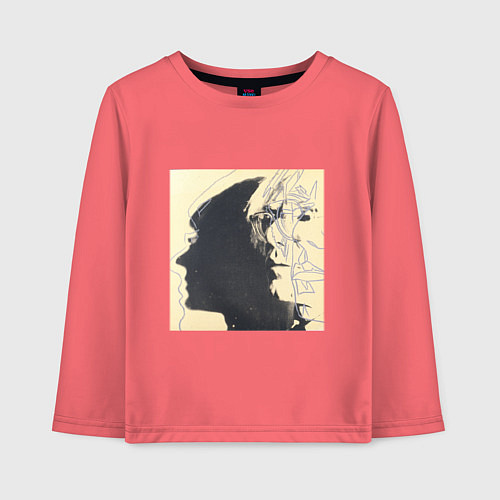 Детский лонгслив Andy Warhol art / Коралловый – фото 1