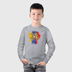 Лонгслив хлопковый детский Colors of Armenia, цвет: меланж — фото 2