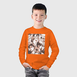 Лонгслив хлопковый детский Heroes, цвет: оранжевый — фото 2