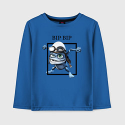 Лонгслив хлопковый детский Crazy frog, цвет: синий