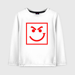Детский лонгслив BON JOVI HAVE A NICE DAY SMILE RED FACE