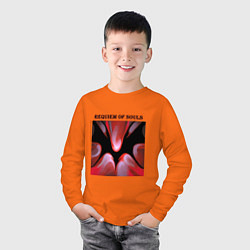 Лонгслив хлопковый детский REQUIEM, цвет: оранжевый — фото 2