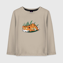 Детский лонгслив Маленький тигр спит