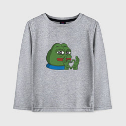 Лонгслив хлопковый детский Pepe love пепе лов, цвет: меланж