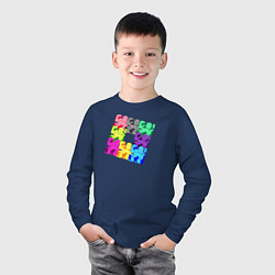 Лонгслив хлопковый детский Роблокс Roblox, цвет: тёмно-синий — фото 2