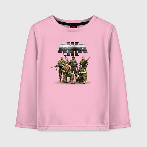 Детский лонгслив Arma Арма / Светло-розовый – фото 1