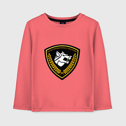 Лонгслив хлопковый детский Силы специальных операций, цвет: коралловый