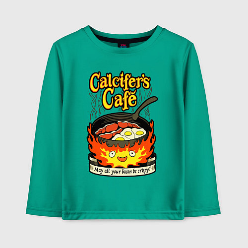 Детский лонгслив Calcifer cook / Зеленый – фото 1