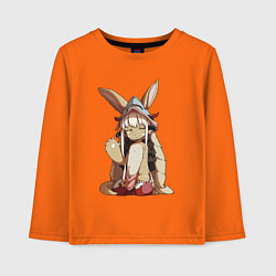 Лонгслив хлопковый детский Made in abbys, цвет: оранжевый