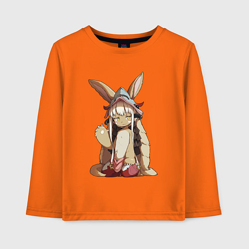 Детский лонгслив Made in abbys / Оранжевый – фото 1
