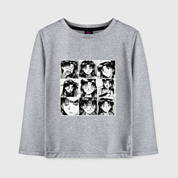 Лонгслив хлопковый детский Такая разная Мисато Сан Евангелион, цвет: меланж