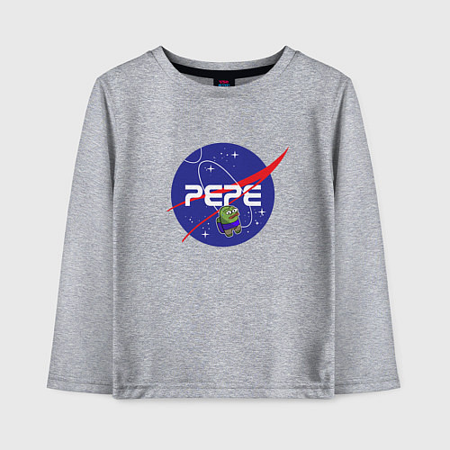 Детский лонгслив Pepe Pepe space Nasa / Меланж – фото 1